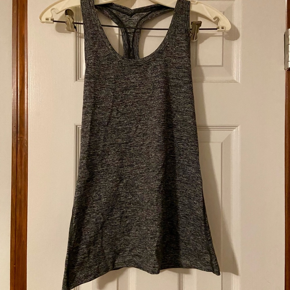 Lululemon Cool Racerback II Heathered Black
